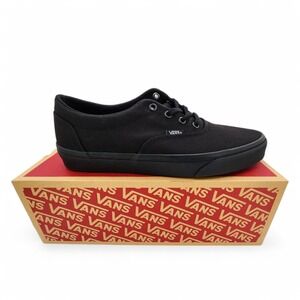 Vans Doheny Sneakers Womens Sz 11 Canvas Black/Black Streetwear Shoes New w/ Box